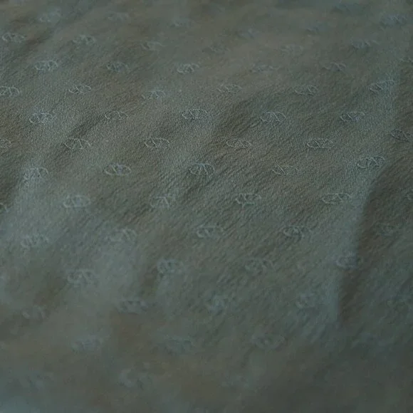 Vintage Valentino Dark Sage Green 100% Silk Scarf - Picture 12 of 12